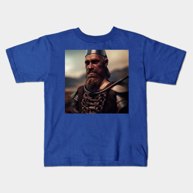 Viking Raider Kids T-Shirt by Grassroots Green